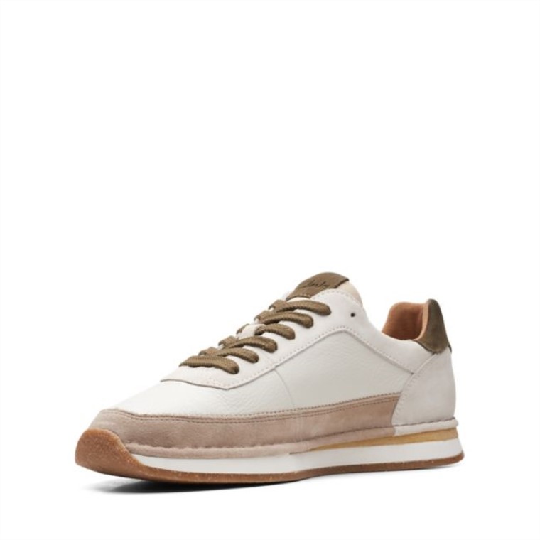 Clarks Craft Run Encaje Combi Blanco Roto Combi Blanco Roto