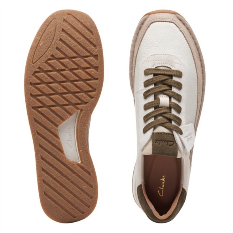 Clarks Craft Run Encaje Combi Blanco Roto Combi Blanco Roto