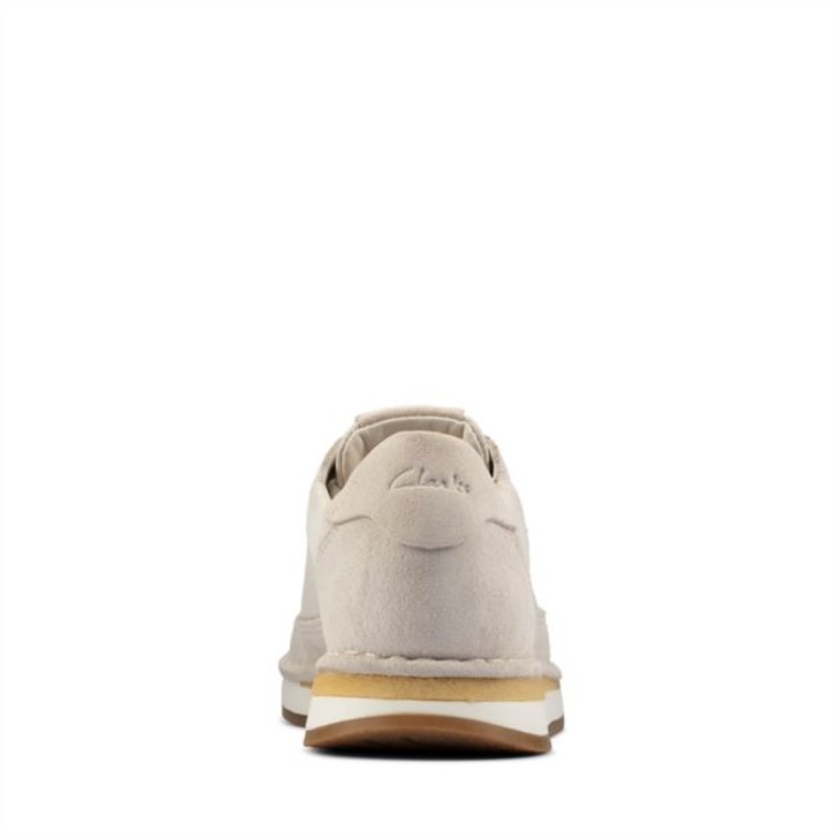 Clarks Craft Run Encaje Ante Blanco Ante Blanco