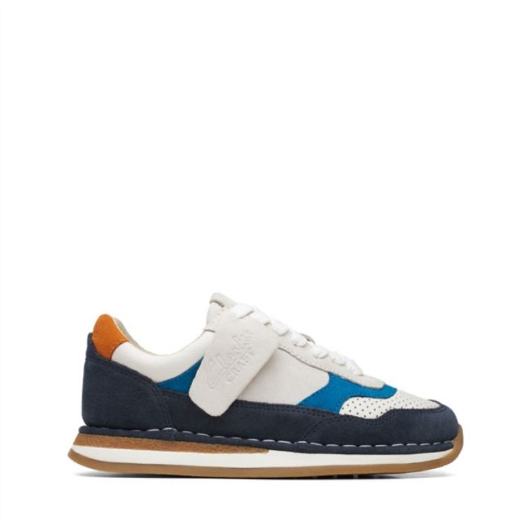 Clarks Craft Run Tor Niño Combinación Azul Marino Combinación Azul Marino