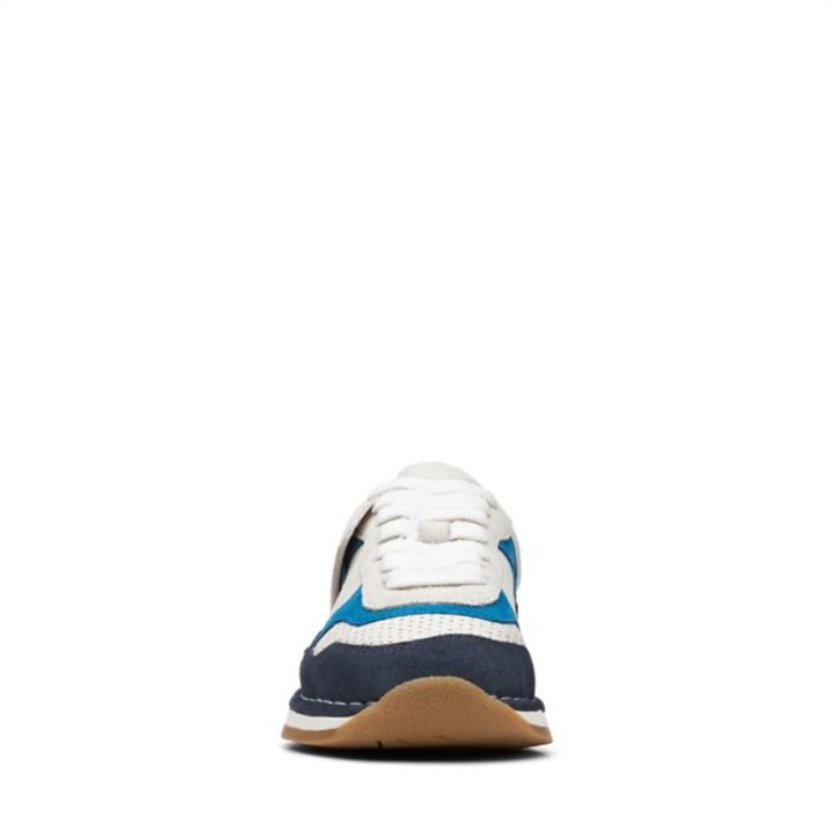 Clarks Craft Run Tor Niño Combinación Azul Marino Combinación Azul Marino