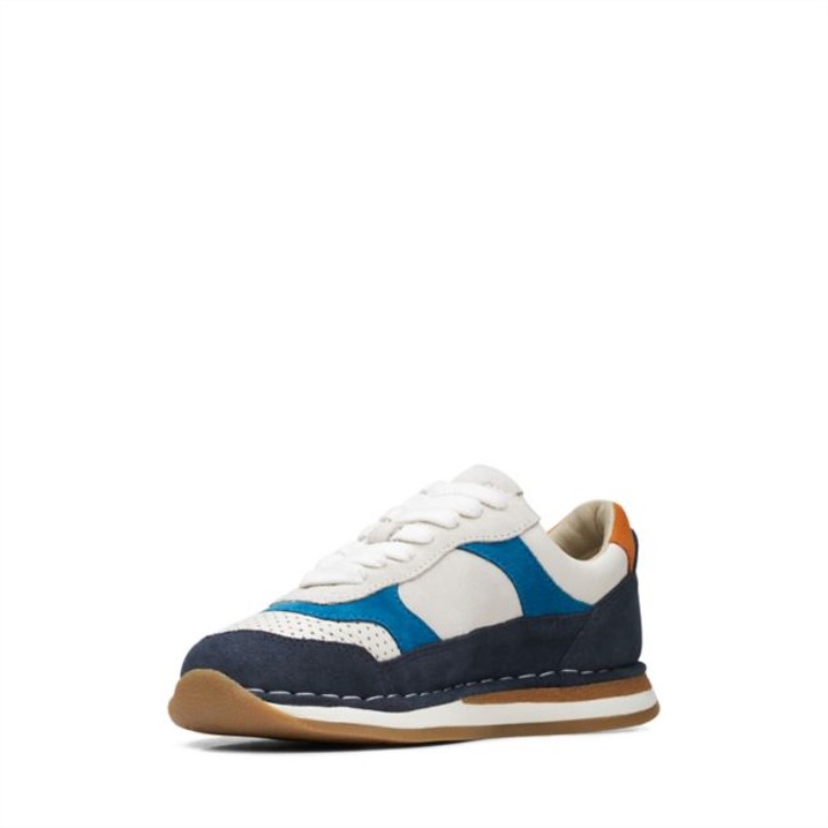 Clarks Craft Run Tor Niño Combinación Azul Marino Combinación Azul Marino