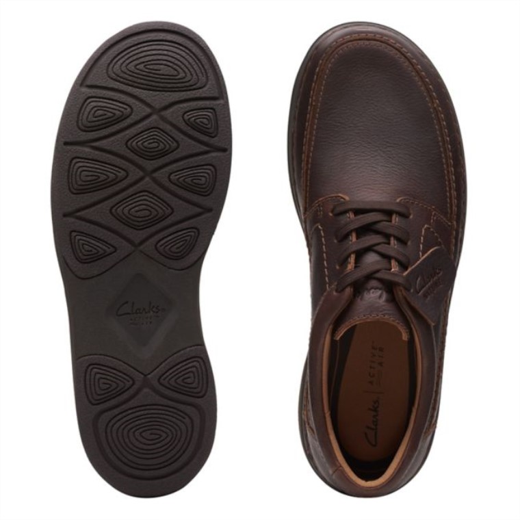 Clarks Cuero Marrón Oscuro Naturaleza 5 Lo Cuero Marrón Oscuro