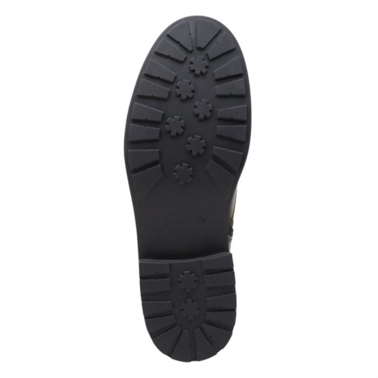 Clarks Cuero Oliva Oscuro Estilo Orinoco 2 Cuero Oliva Oscuro
