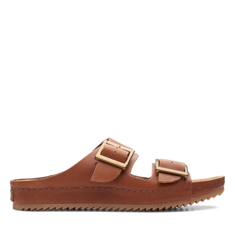 Clarks Cuero Marrón Oscuro Brookleigh Sun Cuero Marrón Oscuro