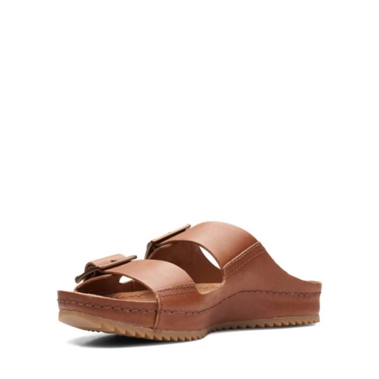 Clarks Cuero Marrón Oscuro Brookleigh Sun Cuero Marrón Oscuro