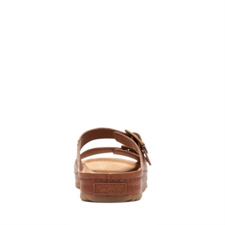 Clarks Cuero Marrón Oscuro Brookleigh Sun Cuero Marrón Oscuro