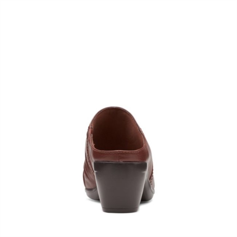 Clarks Cuero Marrón Oscuro Encanto Emily Cuero Marrón Oscuro