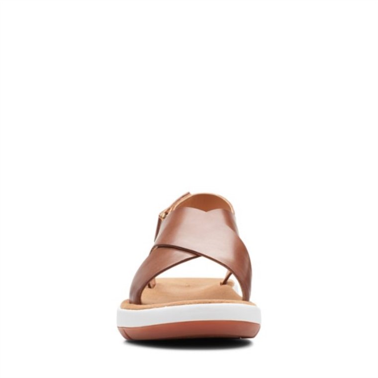 Clarks Cuero Marrón Oscuro Jemsa Cross Cuero Marrón Oscuro