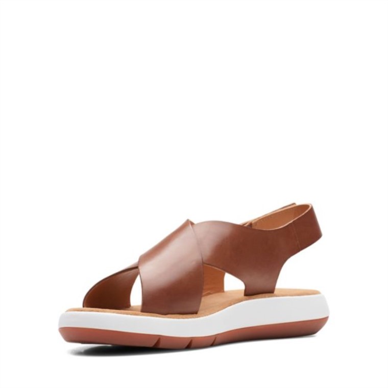 Clarks Cuero Marrón Oscuro Jemsa Cross Cuero Marrón Oscuro