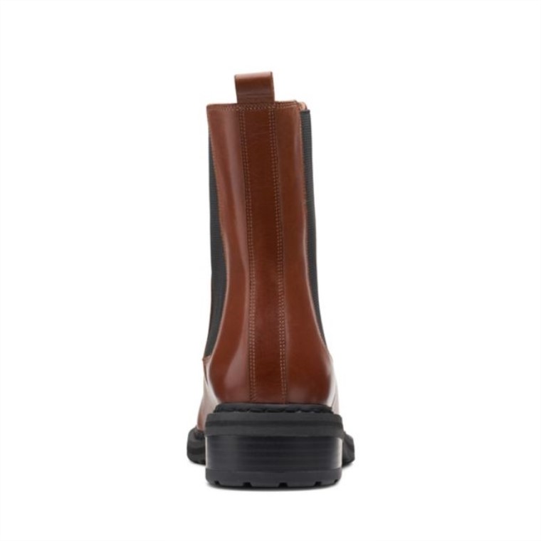 Clarks Cuero Marrón Oscuro Tilham Chelsea Cuero Marrón Oscuro