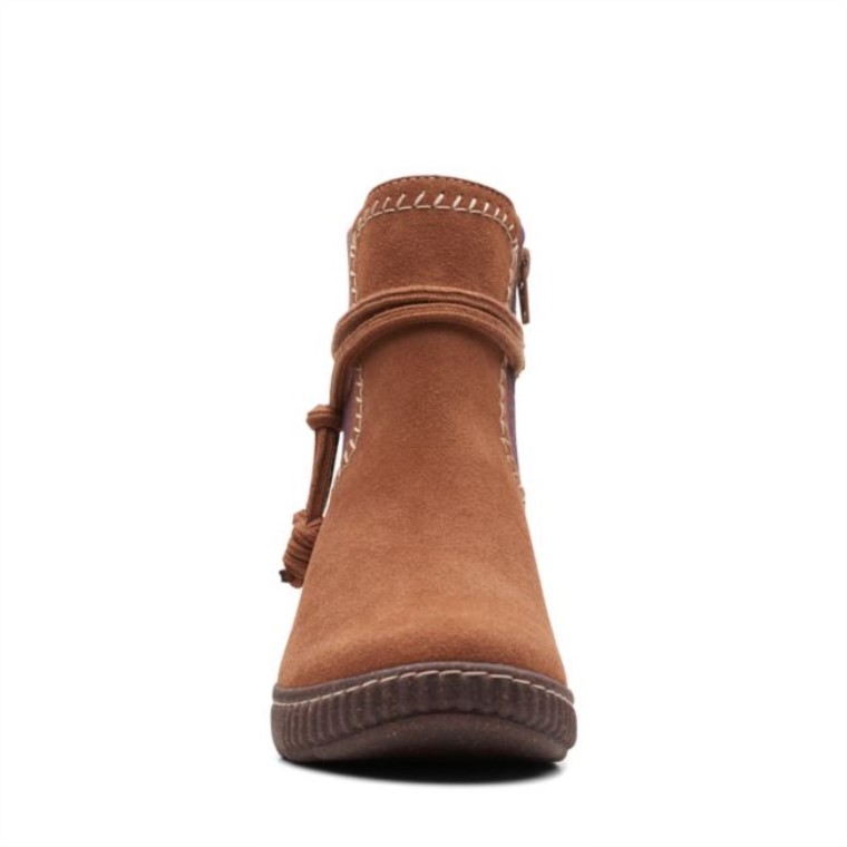 Clarks Ante Tostado Oscuro Caroline Lily Ante Tostado Oscuro