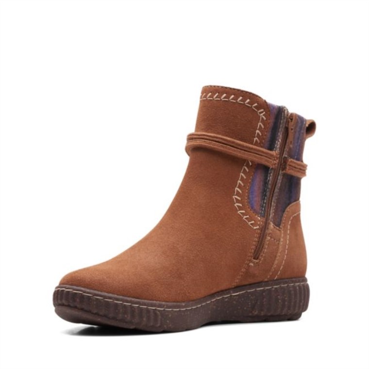 Clarks Ante Tostado Oscuro Caroline Lily Ante Tostado Oscuro