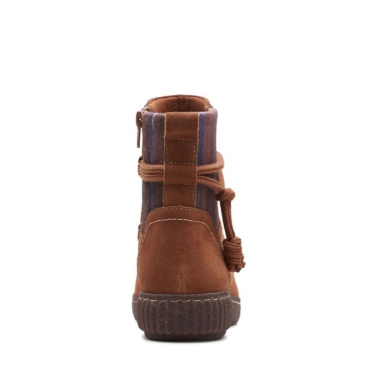 Clarks Ante Tostado Oscuro Caroline Lily Ante Tostado Oscuro