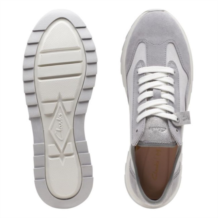 Clarks Dash Lite Lo Combinación De Grises Combinación De Grises