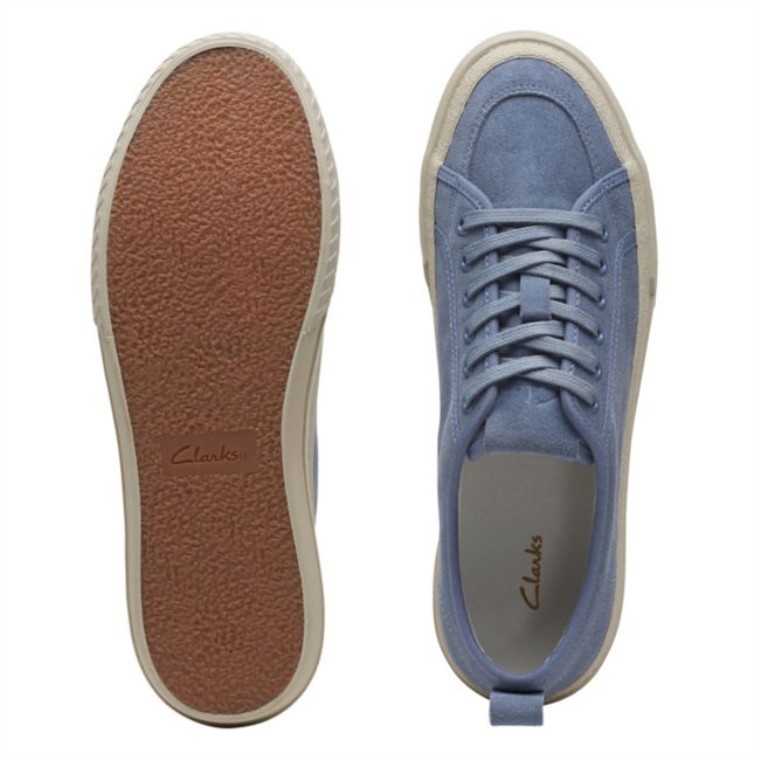Clarks Denim Azul Ante Roxby Encaje Denim Azul Ante