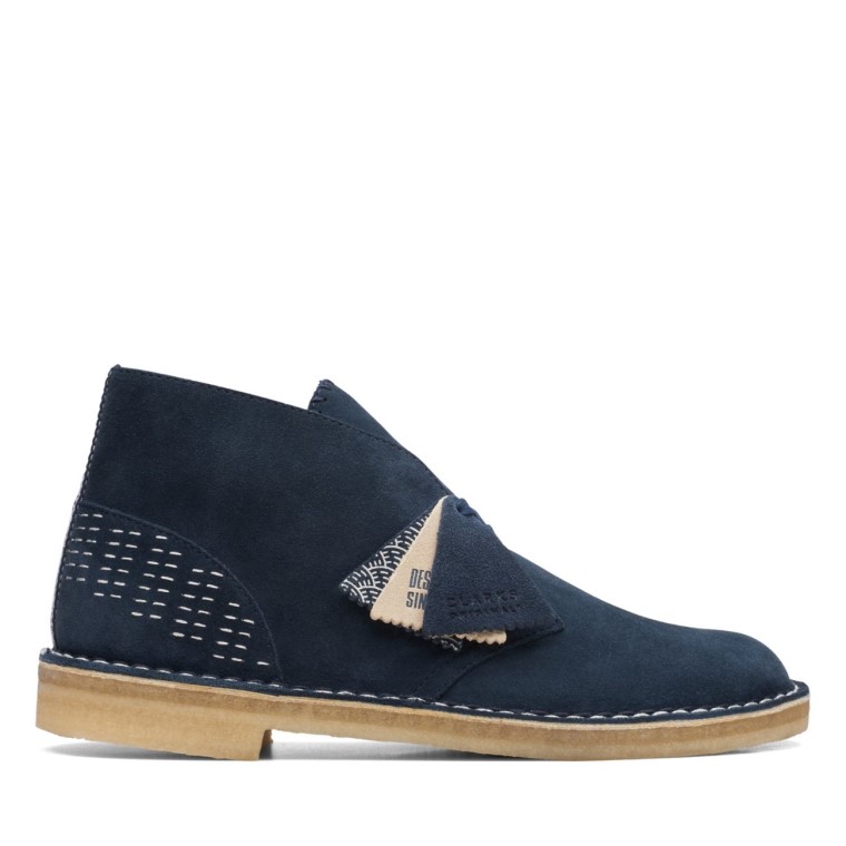 Botas Safari Clarks Azul Marino Sashiko Azul Marino Sashiko