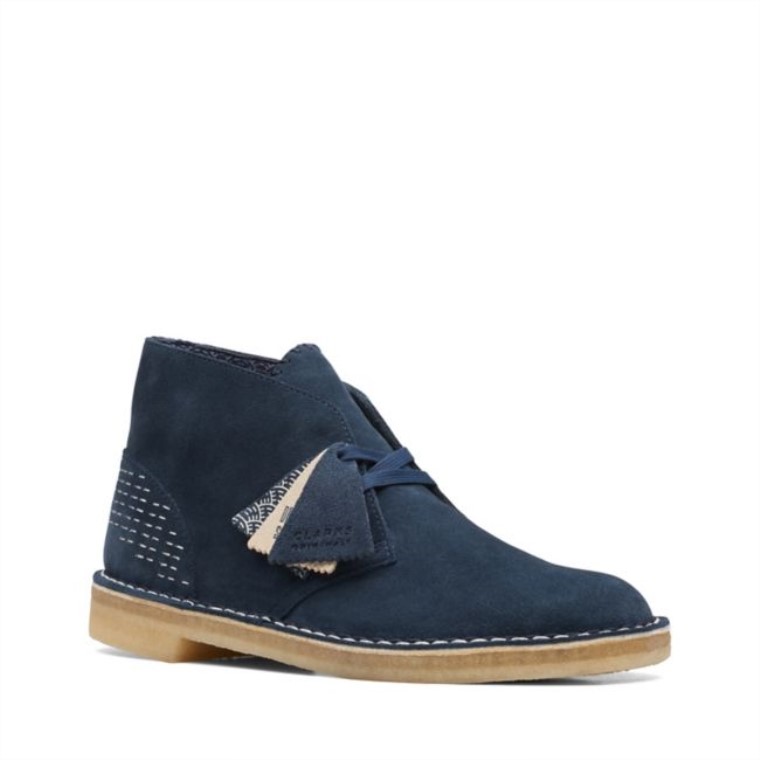 Botas Safari Clarks Azul Marino Sashiko Azul Marino Sashiko