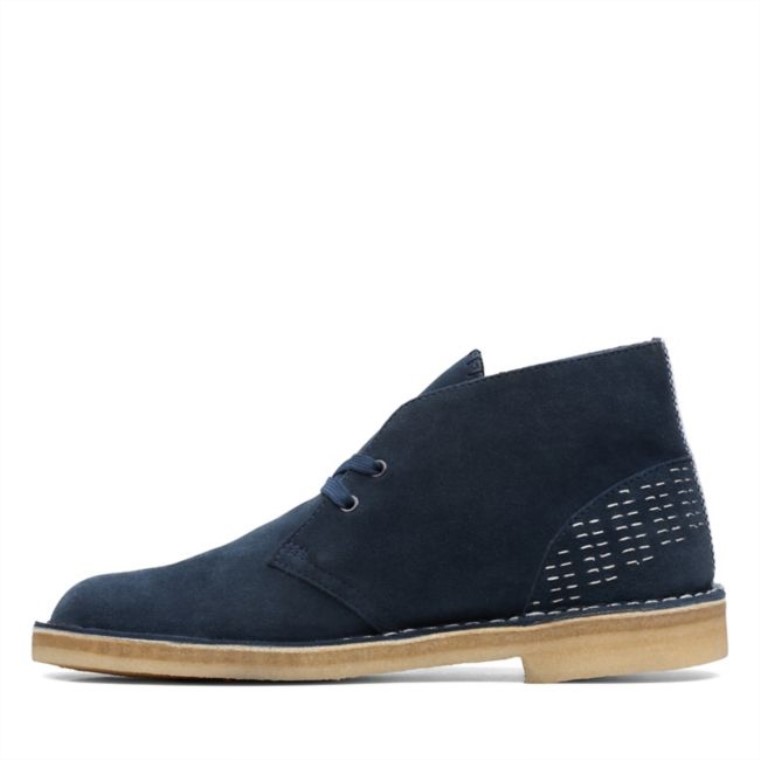 Botas Safari Clarks Azul Marino Sashiko Azul Marino Sashiko
