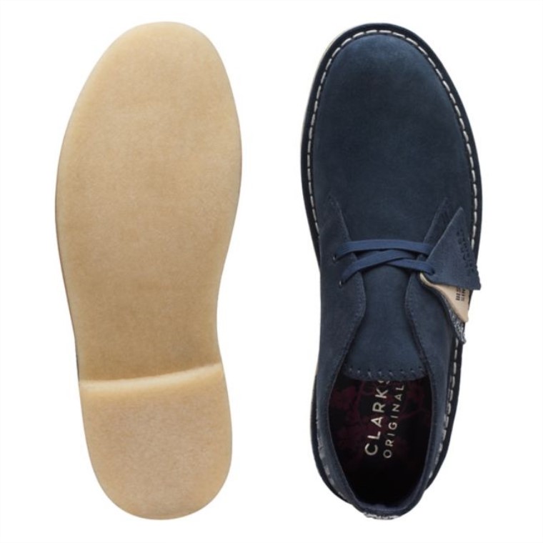 Botas Safari Clarks Azul Marino Sashiko Azul Marino Sashiko