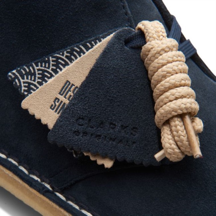 Botas Safari Clarks Azul Marino Sashiko Azul Marino Sashiko