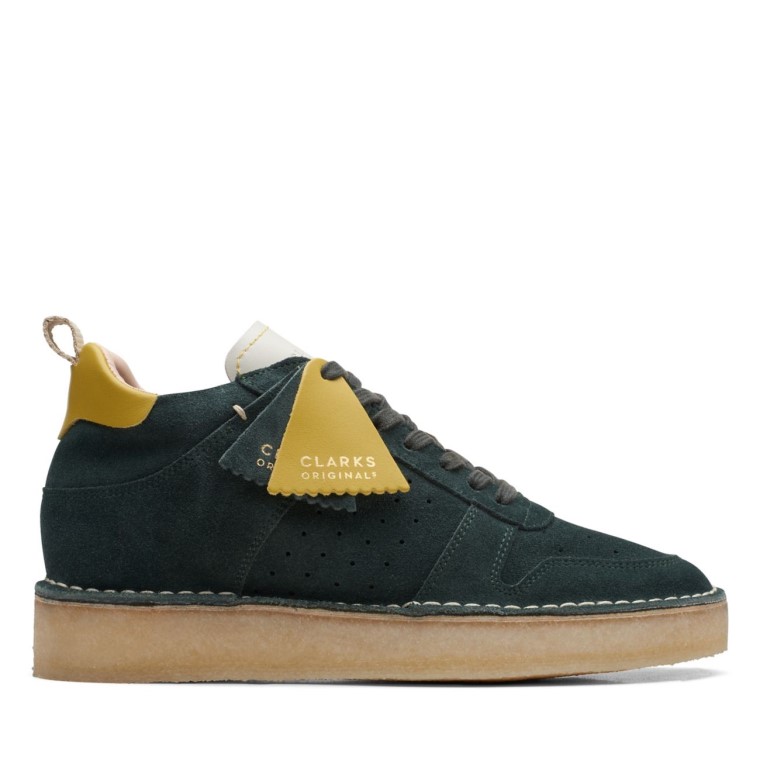 Clarks Desert Run Ante Verde Oscuro Ante Verde Oscuro