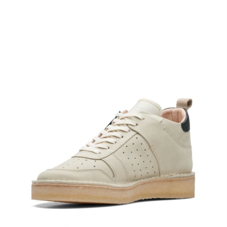 Clarks Desert Run Off White Suede Off White Suede