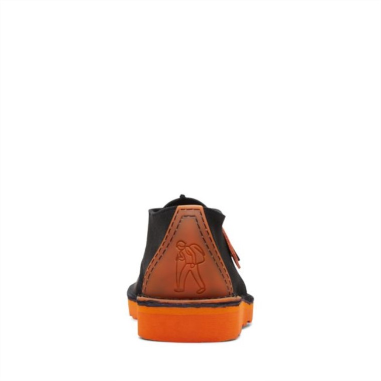 Clarks Deserttrekftre Negro/naranja Negro/naranja