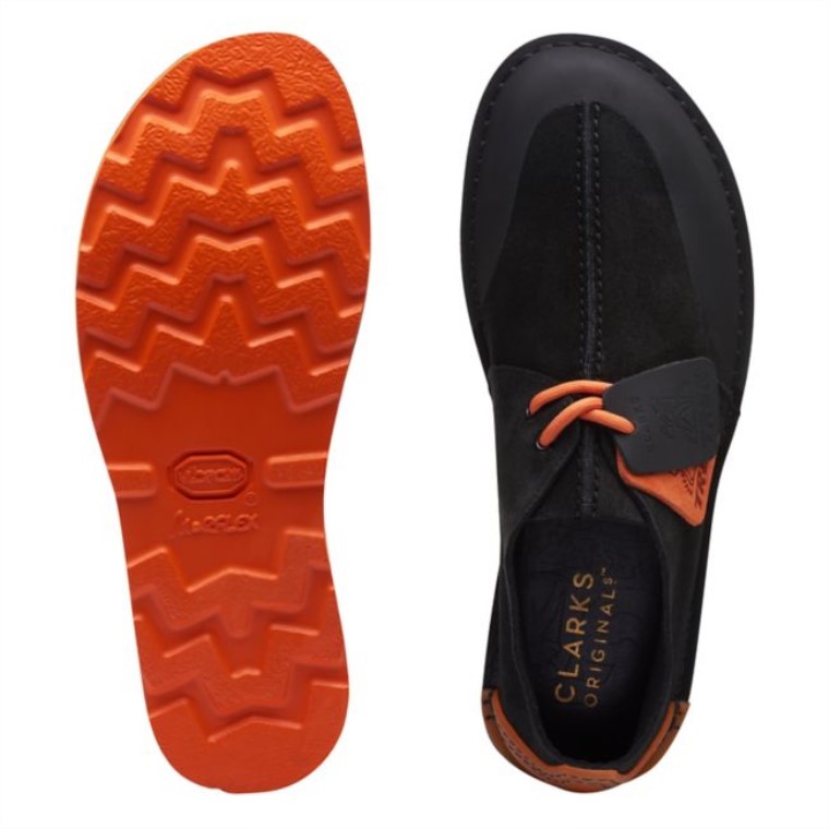 Clarks Deserttrekftre Negro/naranja Negro/naranja