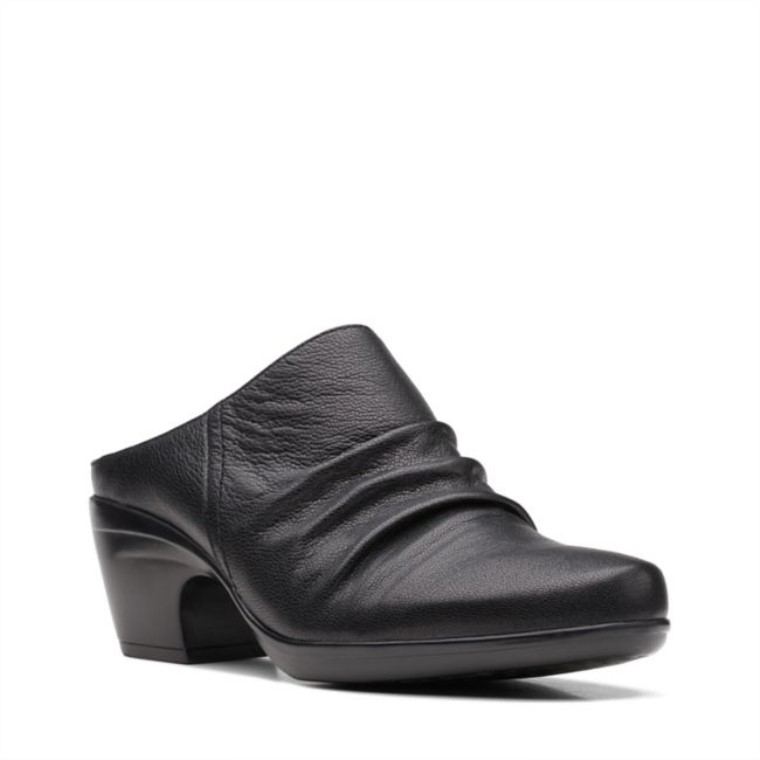 Clarks Emily Encanto Cuero Negro Cuero Negro