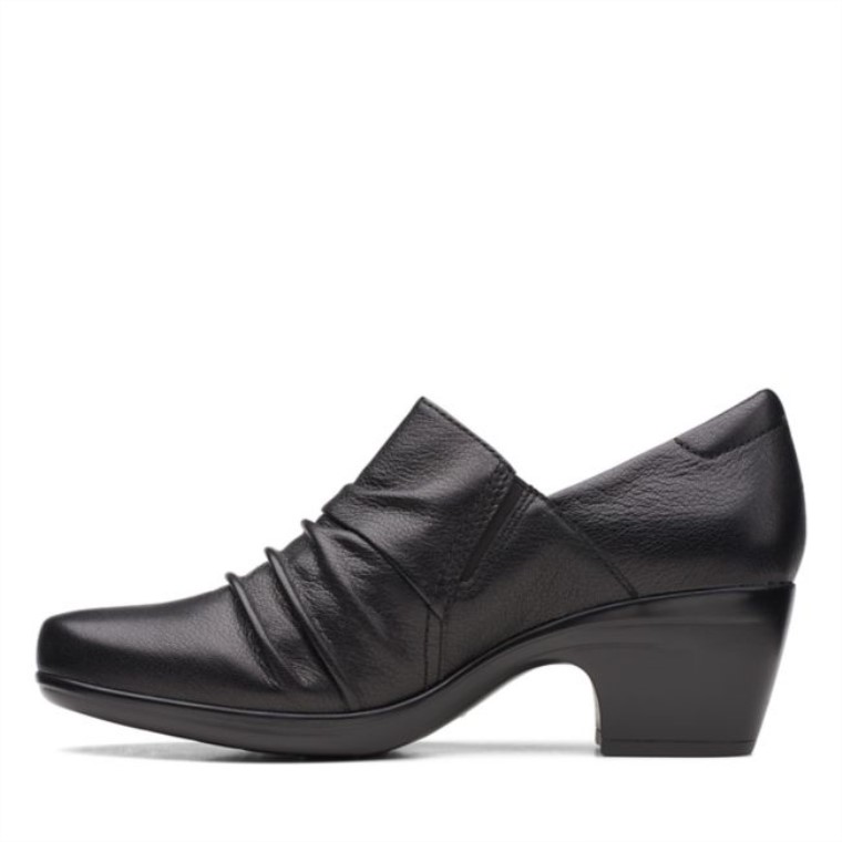 Clarks Emily Cove Cuero Negro Cuero Negro