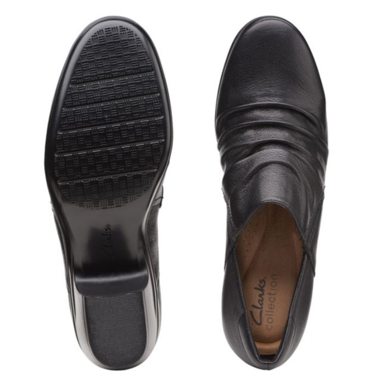 Clarks Emily Cove Cuero Negro Cuero Negro