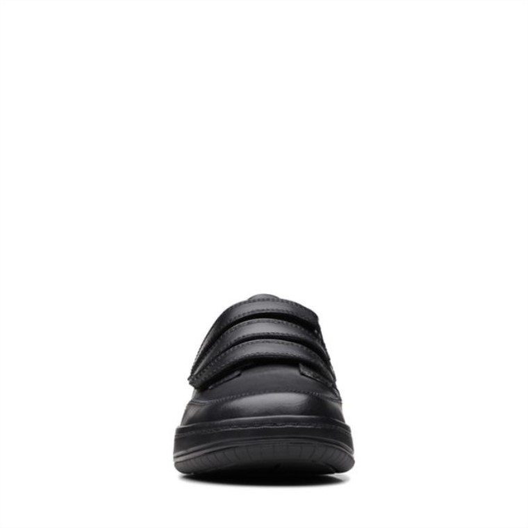 Clarks Fawn Bar Juvenil Cuero Negro Cuero Negro