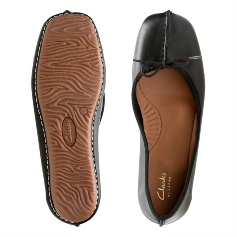 Clarks Freckle Ice Cuero Negro Cuero Negro