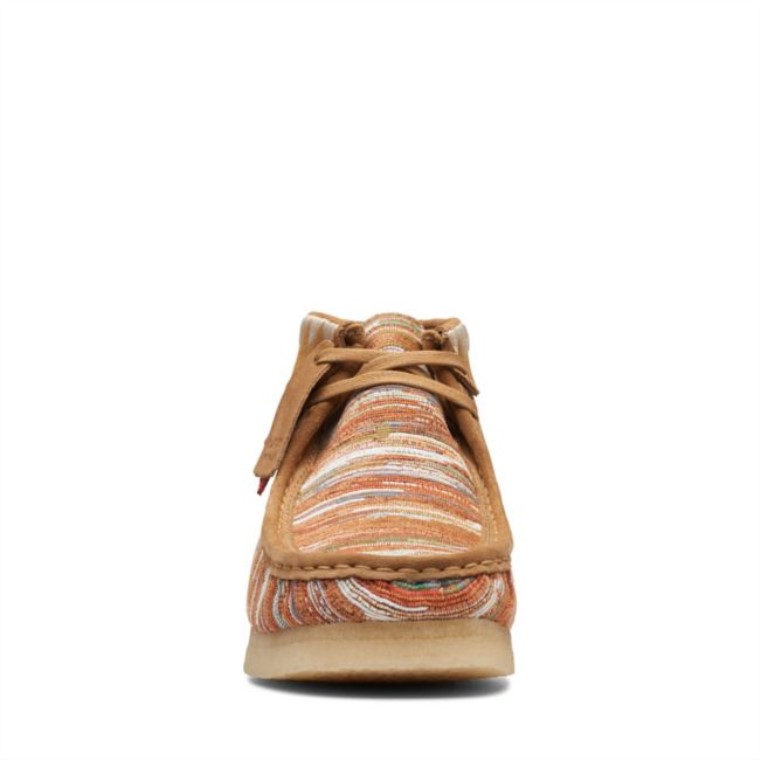Tela De Jengibre Clarks Wallabee Bota Tela De Jengibre