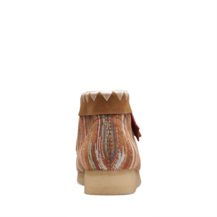 Tela De Jengibre Clarks Wallabee Bota Tela De Jengibre