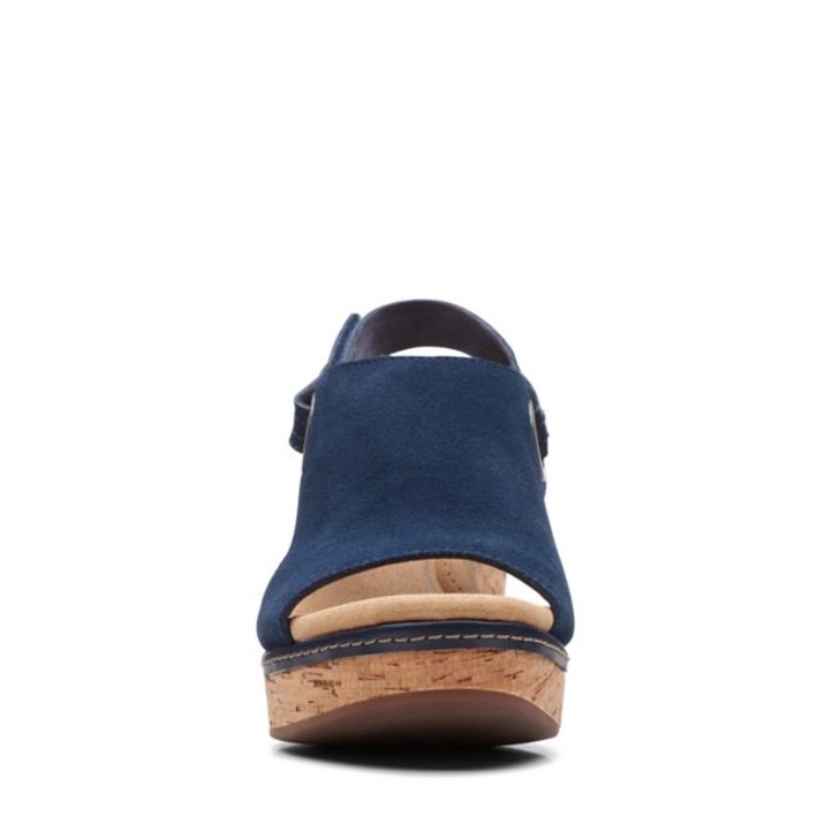 Clarks Giselle Mar Ante Azul Marino Ante Marino
