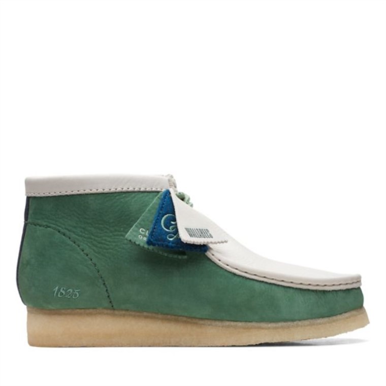 Botas De Nubuck Verde Clarks Wallabee Vcy Verde Nubuck