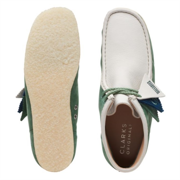Botas De Nubuck Verde Clarks Wallabee Vcy Verde Nubuck
