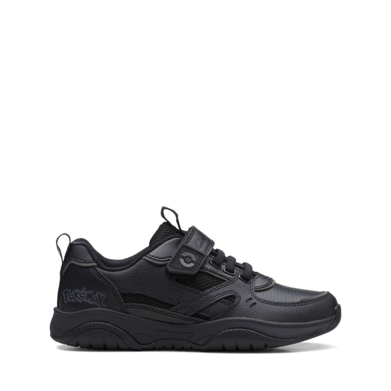 Clarks Grip Trade Niño Cuero Negro Cuero Negro
