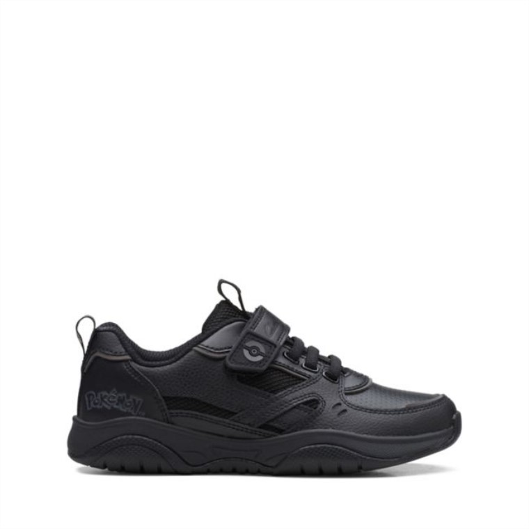 Clarks Grip Trade Niño Cuero Negro Cuero Negro