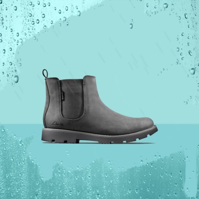 Clarks Heath Sea Gore-tex Niño Cuero Gris Oscuro Cuero Gris Oscuro
