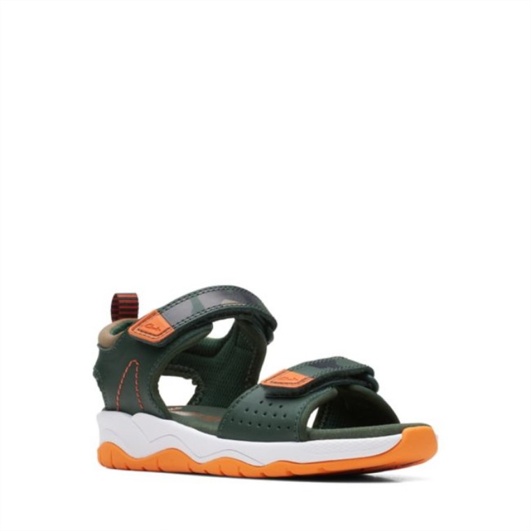 Clarks Khaki Combi C Lowder Estampado Niño Khaki Combi