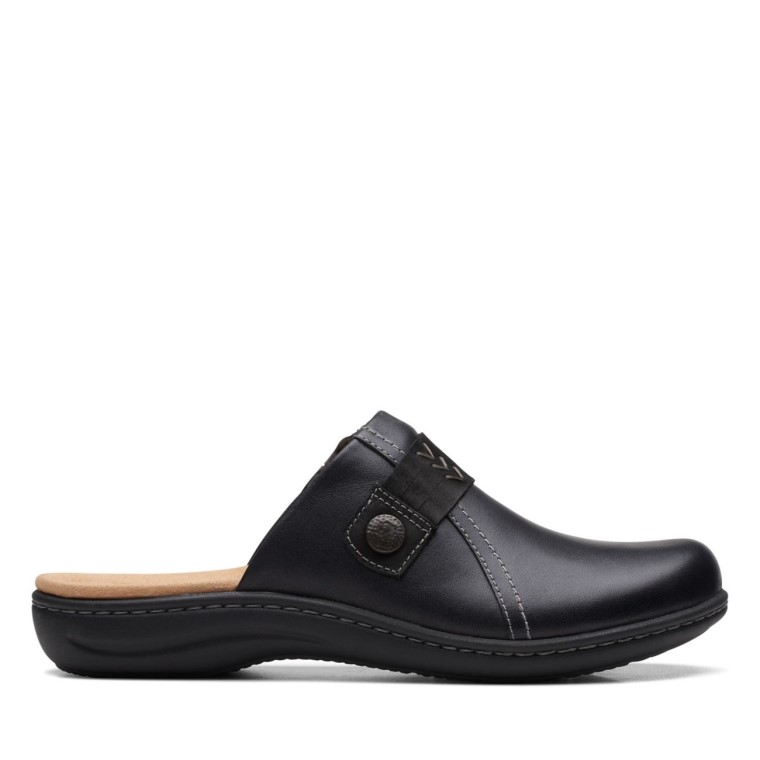 Clarks Laurieann Ella Cuero Negro Cuero Negro