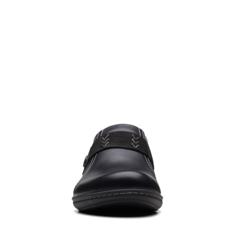 Clarks Laurieann Ella Cuero Negro Cuero Negro