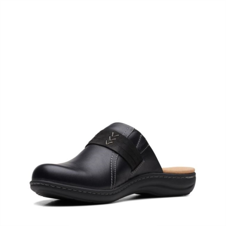 Clarks Laurieann Ella Cuero Negro Cuero Negro