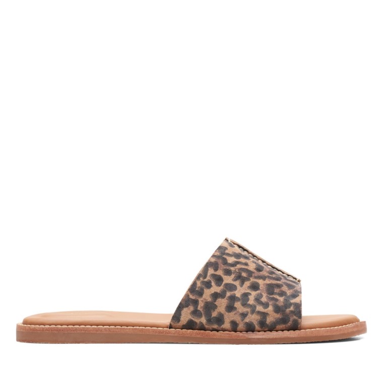 Clarks Estampado De Leopardo Karsea Mule Estampado De Leopardo