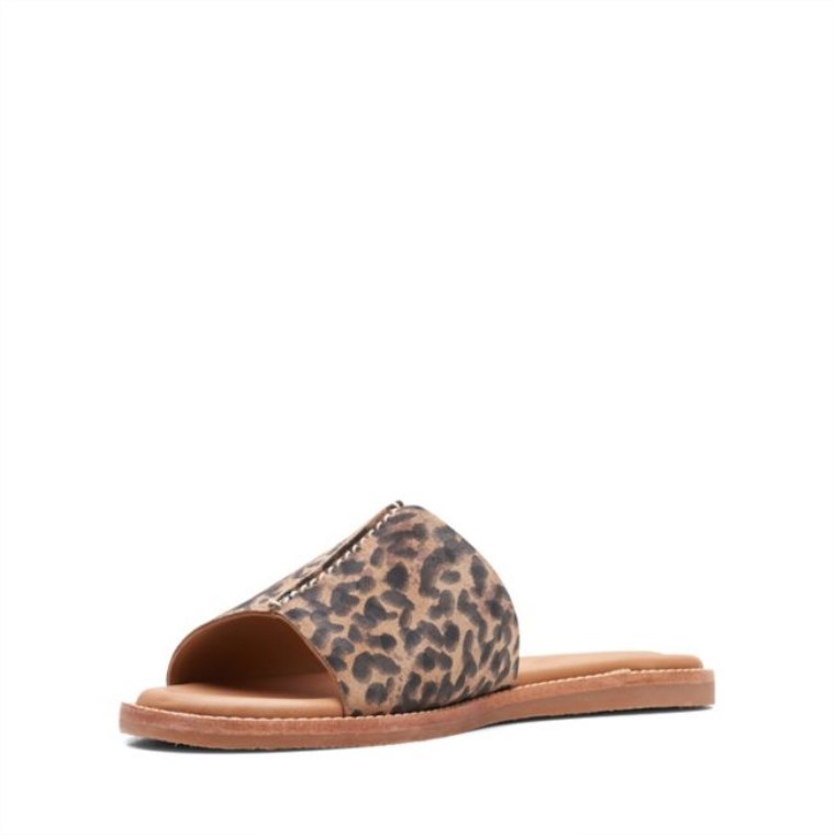 Clarks Estampado De Leopardo Karsea Mule Estampado De Leopardo
