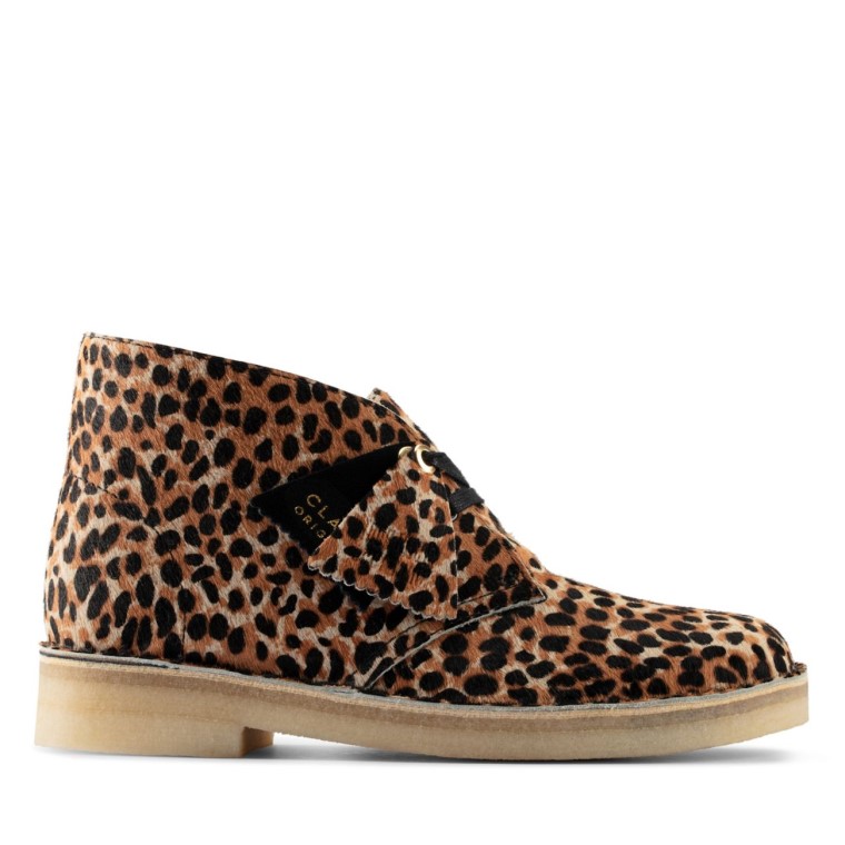 Clarks Estampado De Leopardo Po Ny Bota Safari Estampado De Leopardo Po Ny