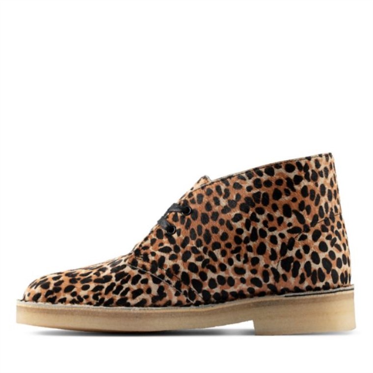 Clarks Estampado De Leopardo Po Ny Bota Safari Estampado De Leopardo Po Ny